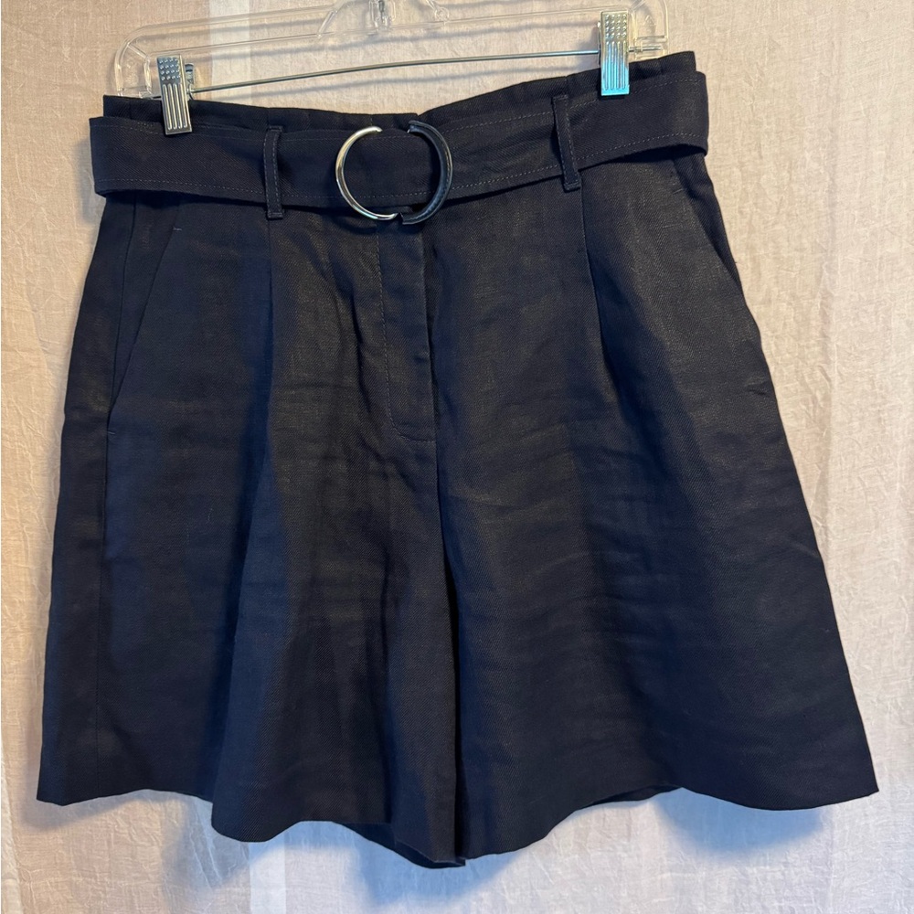 LAFAYETTE 148 BLUE NAVY WOMENS SHORTS SIZE 4.